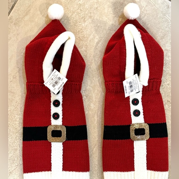 Pottery Barn Santa's Jacket Knit Wine Bag - Picture 10 of 11